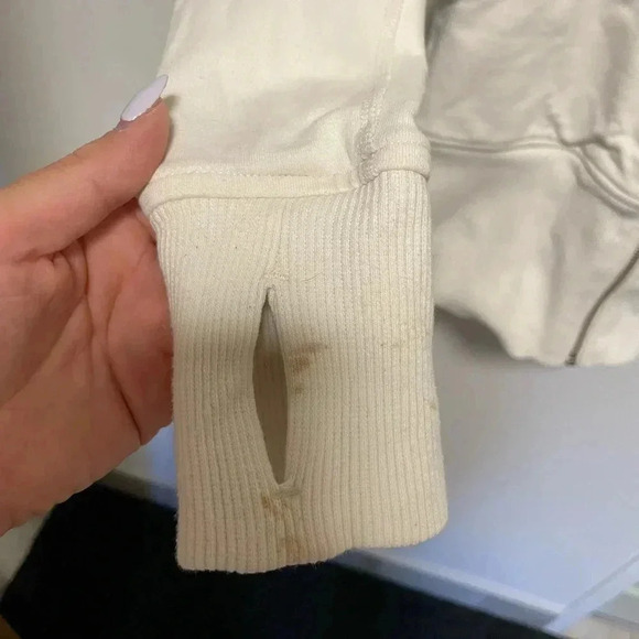 Off white lululemon size 4 live simply hoody - Picture 4 of 5